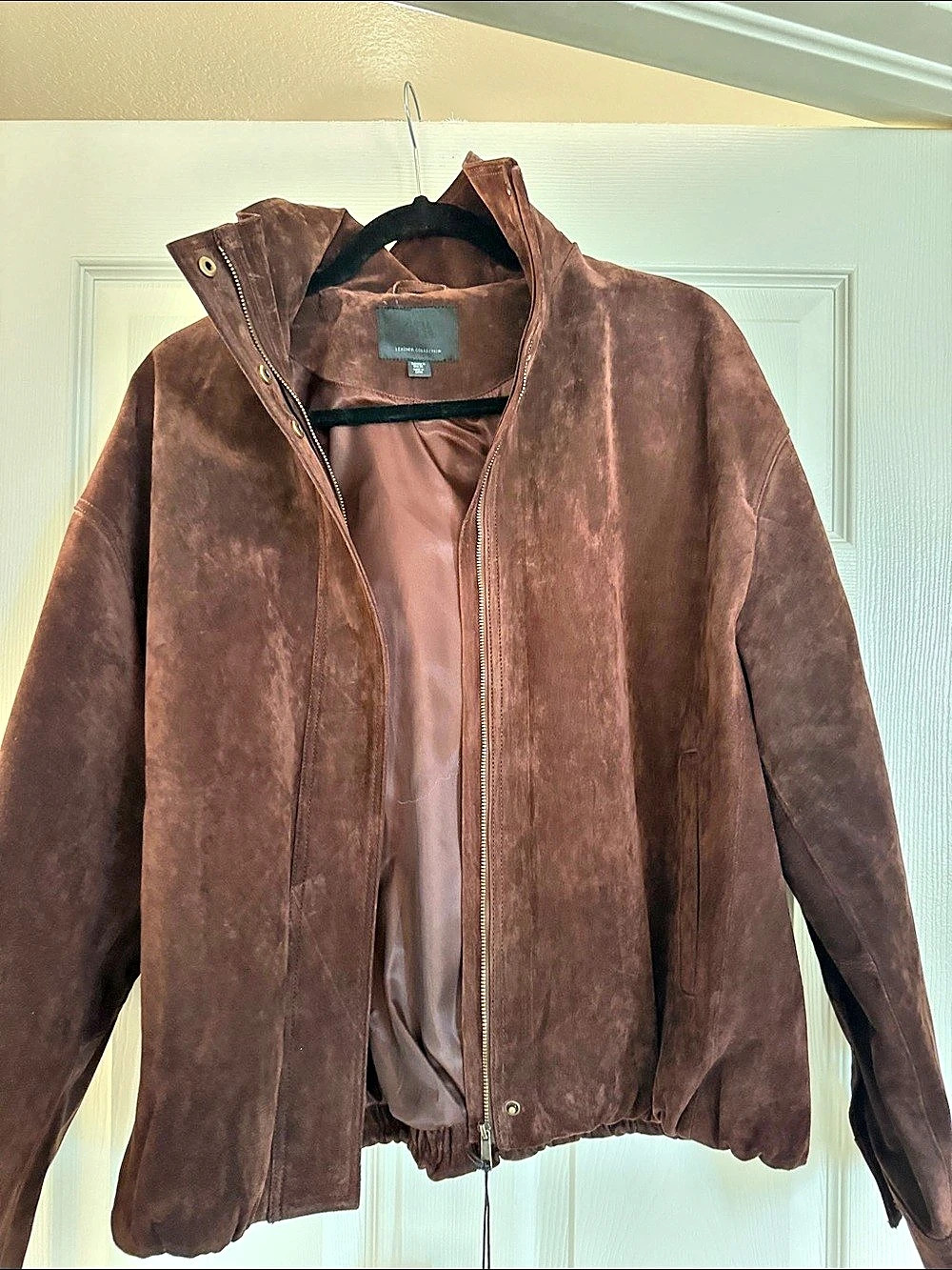 Zara suede Jacket in Brown Size Medium NWT